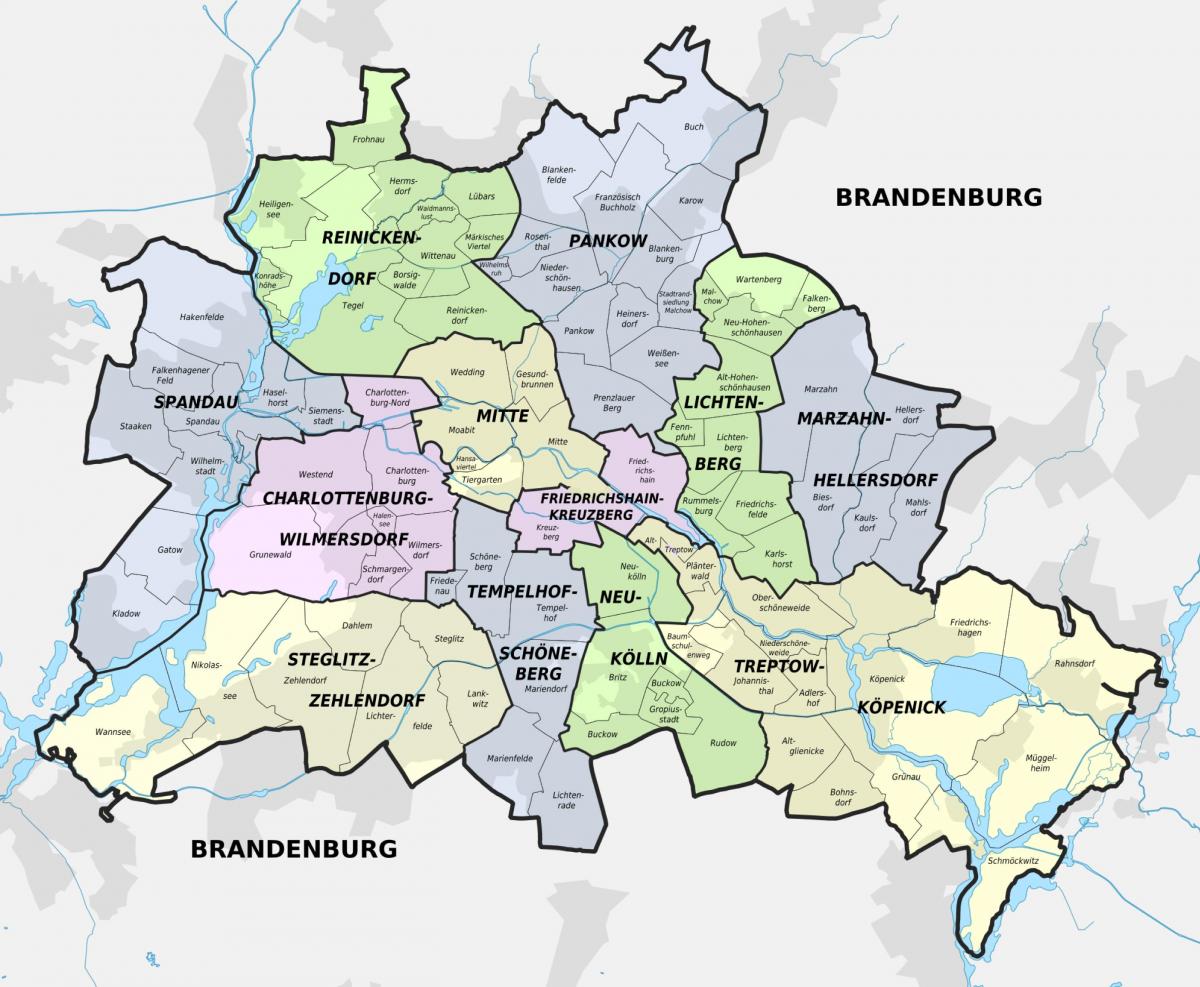 mapa berlín
