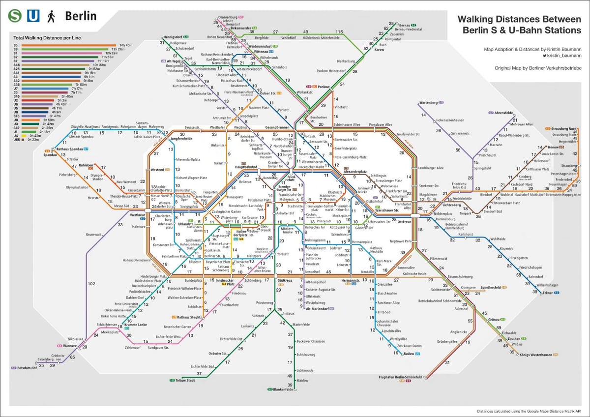 berlin city vlak mapě