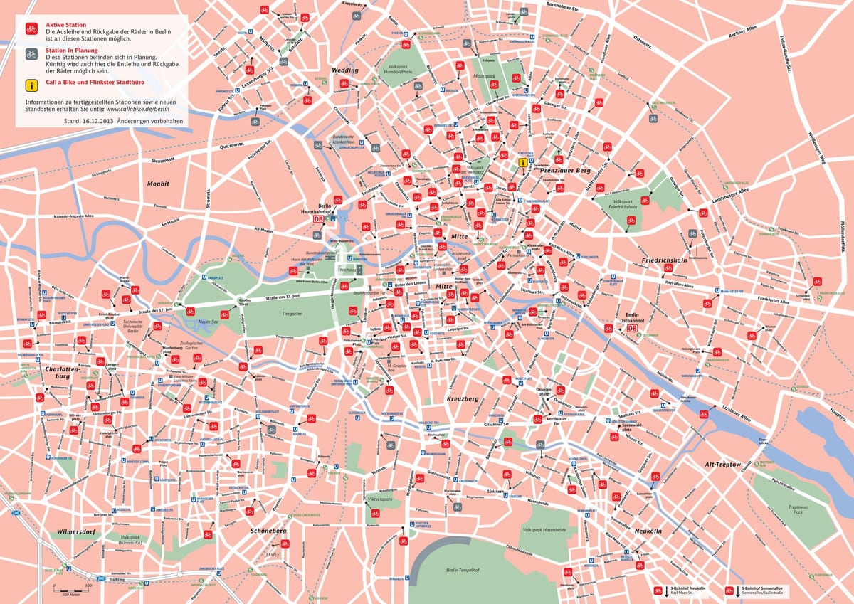berlín na kole mapě
