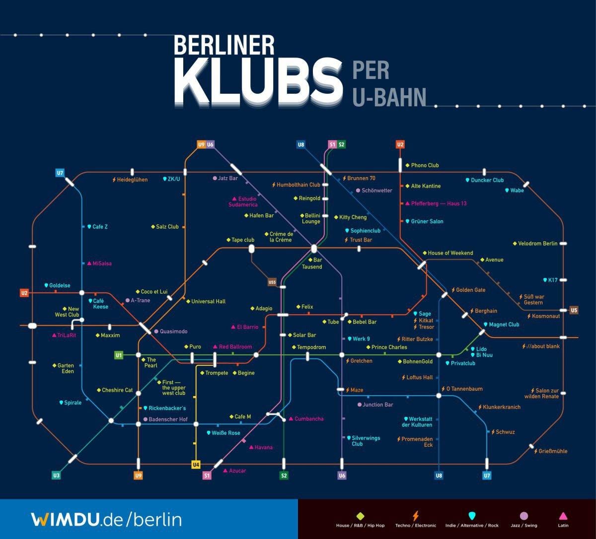 klub mapa berlín
