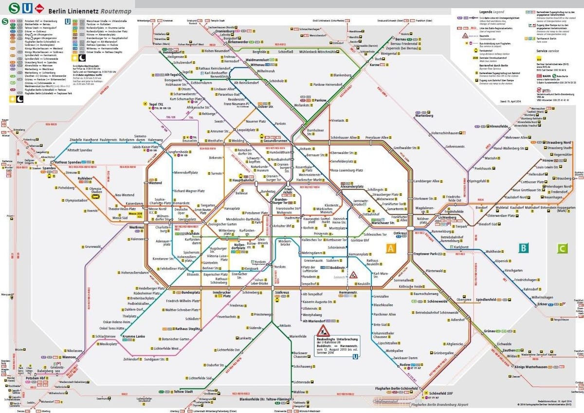 bvg u bahn mapa