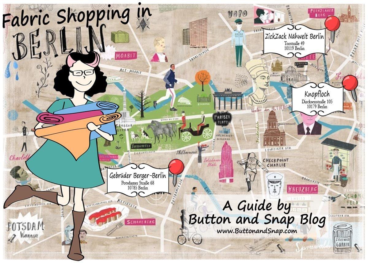 berlín nákupní ulice mapa