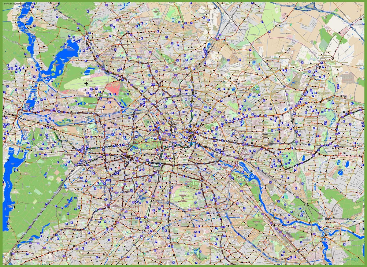 berlín parkovací zóny mapě