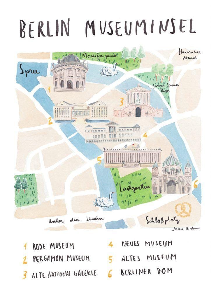 mapa berlíně muzeum