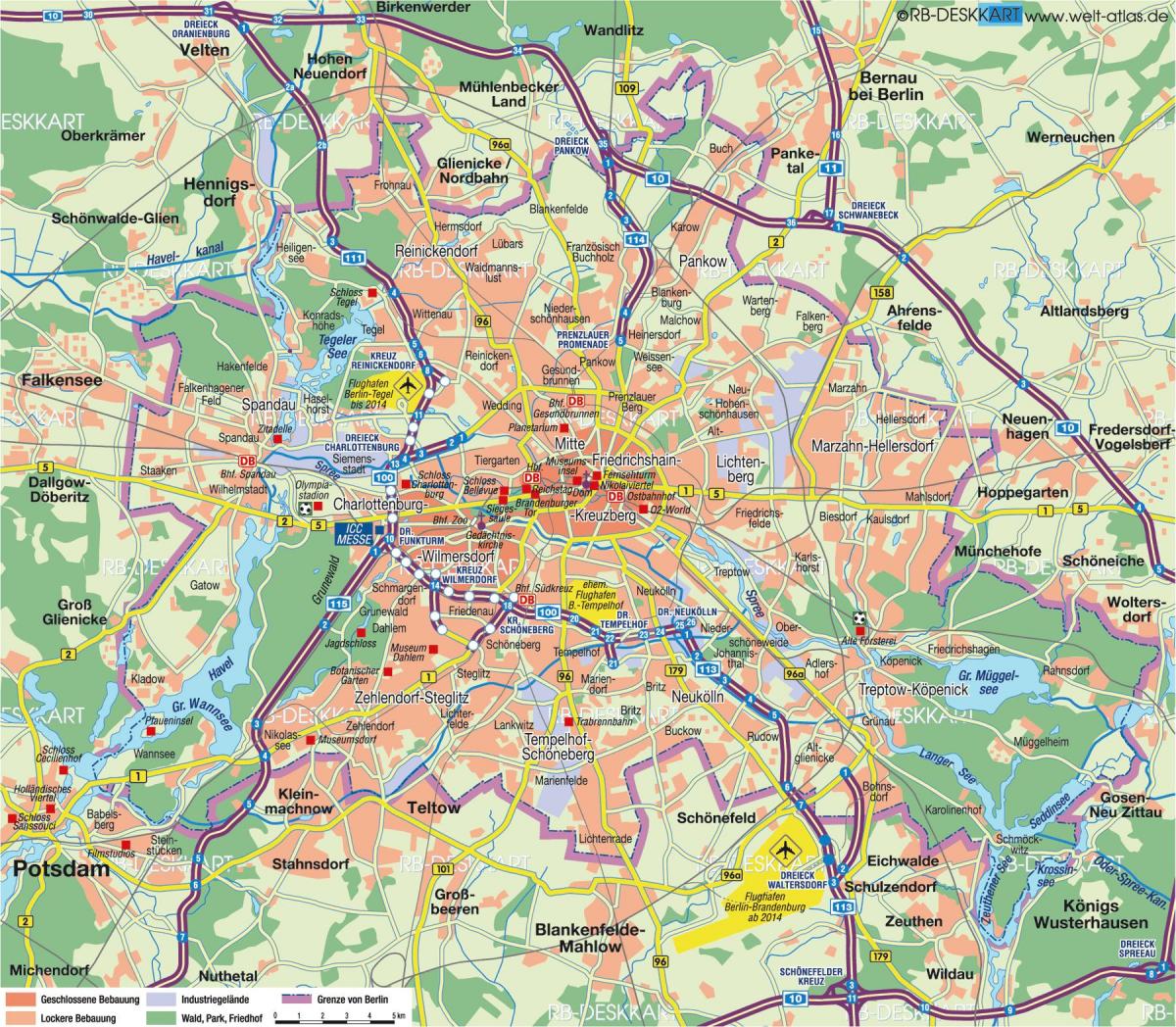 berlin city mapě