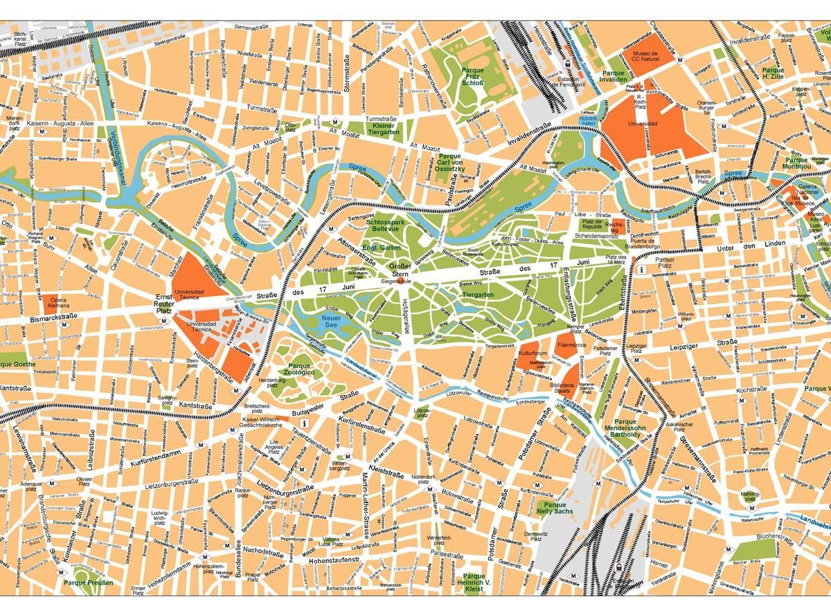 berlin centrum mapě
