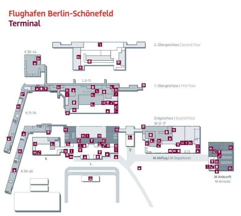 berlín sxf mapa letiště