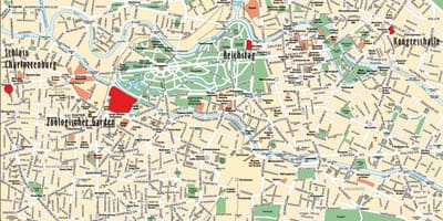Berlin city centre map