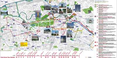 Berlín hop on hop off bus mapa