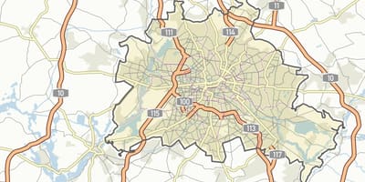 Ulice mapa berlín německo