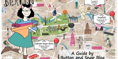 Berlín nákupní ulice mapa