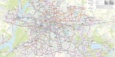 Mapa berlín noční autobus