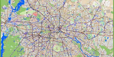 Berlín parkovací zóny mapě
