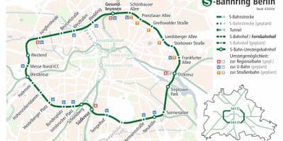 Mapa berlín prsten