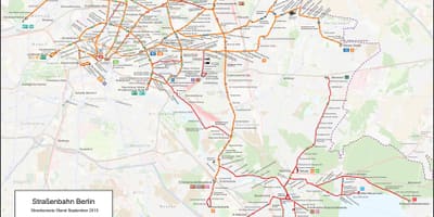 Tramvaj mapa berlín