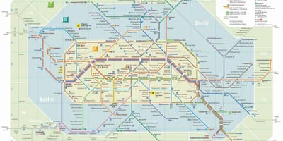 Berlin u a s bahn mapa