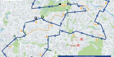 Mapa berlin marathon 