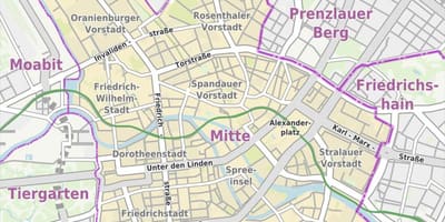 Mitte berlín mapě