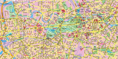 Ulice mapa berlin city centre