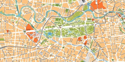 Berlin centrum mapě