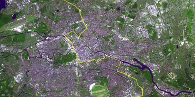 Mapa berlín satelitní