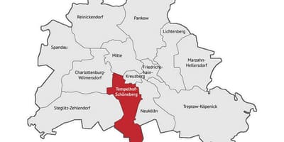 Mapa schönebergu už berlíně