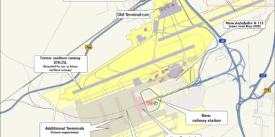 Berlín schoenefeld letiště mapě