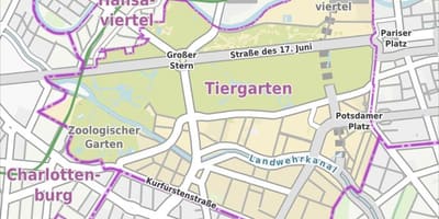 Mapa tiergarten berlin